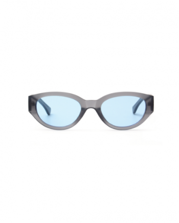 A.Kjaerbede zonnebril model WINNIE kleur mat grijs met licht blauwe glazen AKsunnies bril sunglasses