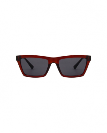 A.Kjaerbede unisex zonnebril model CLAY kleur bruin met grijze glazen AKsunnies bril