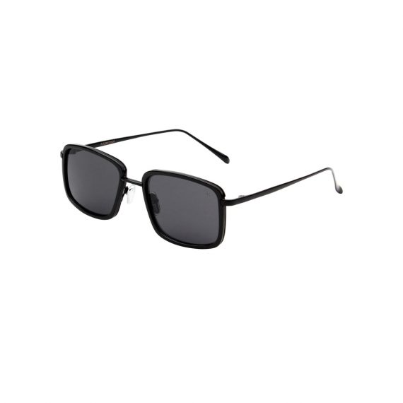 A.Kjaerbede zonnebril model ALDO kleur zwart met grijze glazen AKsunnies bril sunglasses Akjaerbede eyewear